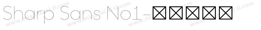 Sharp Sans No1字体转换
